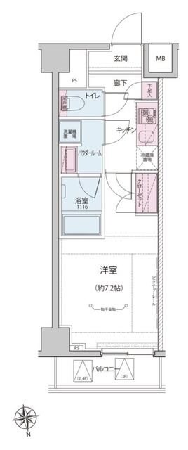 神楽坂駅 徒歩5分 3階の物件間取画像