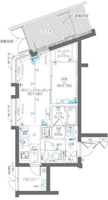 ZOOM碑文谷の物件間取画像