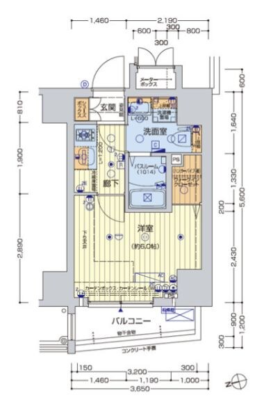 レオンコンフォート池田山の物件間取画像