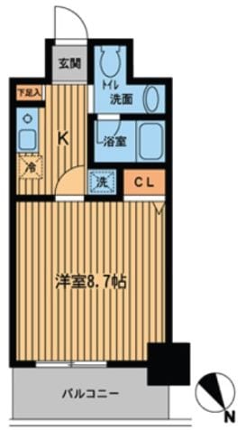 門前仲町駅 徒歩2分 11階の物件間取画像