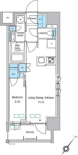 プレディアコート大森山王の物件間取画像
