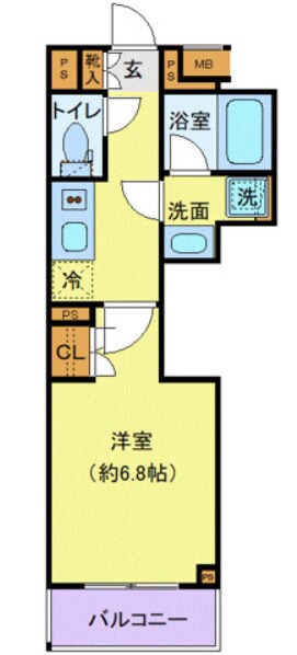 プレール・ドゥーク中野南台の物件間取画像