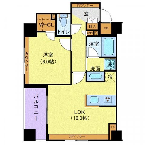 デュオステージ巣鴨の物件間取画像