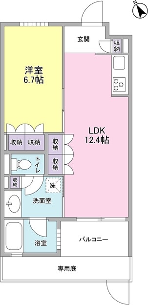 下丸子駅 徒歩2分 1階の物件間取画像