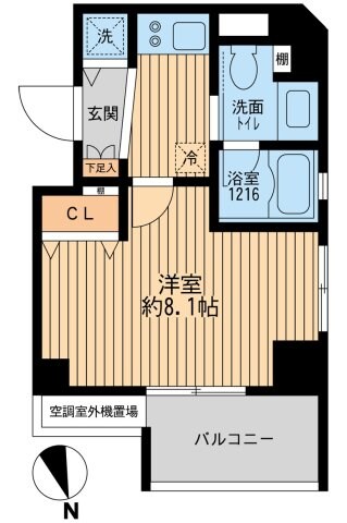 クリオ戸越銀座壱番館の物件間取画像