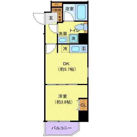 ディアレイシャス南砂町の物件間取画像