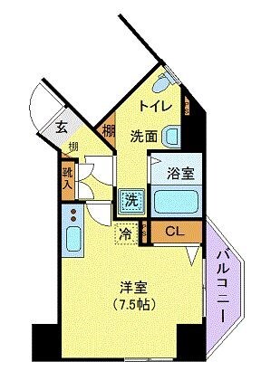 九段下駅 徒歩5分 5階の物件間取画像