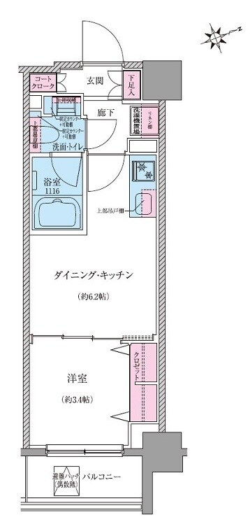 クレヴィアリグゼ世田谷松陰神社前の物件間取画像