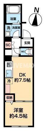 荏原中延駅 徒歩2分 2階の物件間取画像