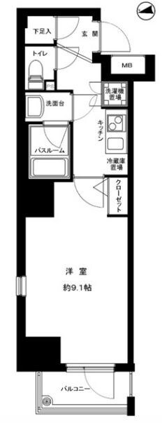 秋葉原駅 徒歩7分 11階の物件間取画像