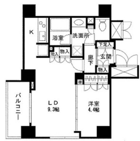 月島駅 徒歩4分 3階の物件間取画像