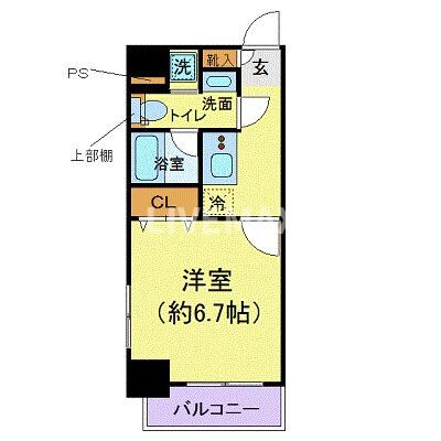 プレール・ドゥーク京橋の物件間取画像