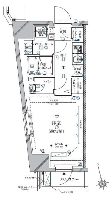 クレイシア三軒茶屋の物件間取画像