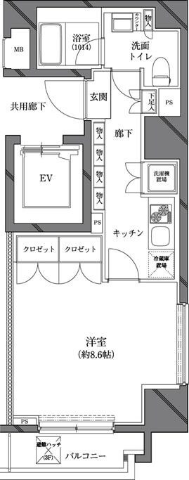 セジョリ西麻布の物件間取画像