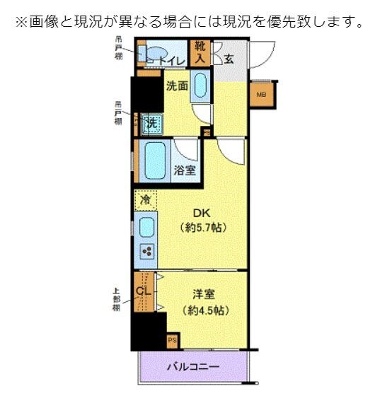 クレイシア秋葉原ラグゼスウィートの物件間取画像