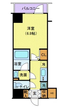 ハーモニーレジデンス浜松町の物件間取画像