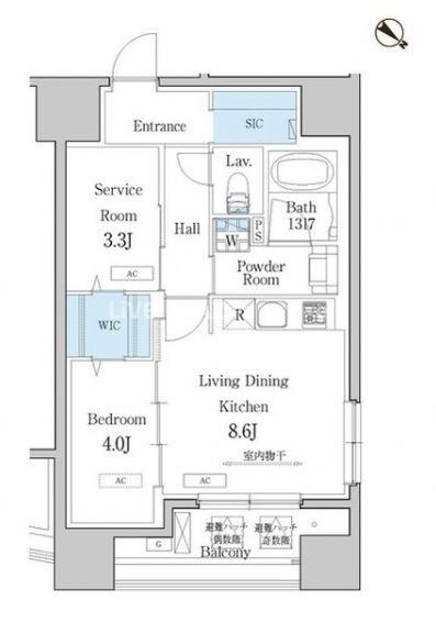 デュオフラッツ池尻大橋の物件間取画像