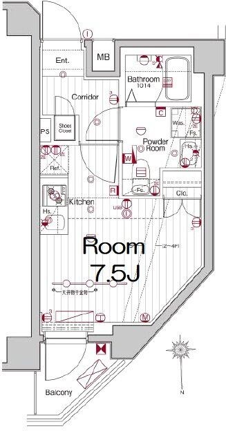 メイクスデザイン大井町の物件間取画像