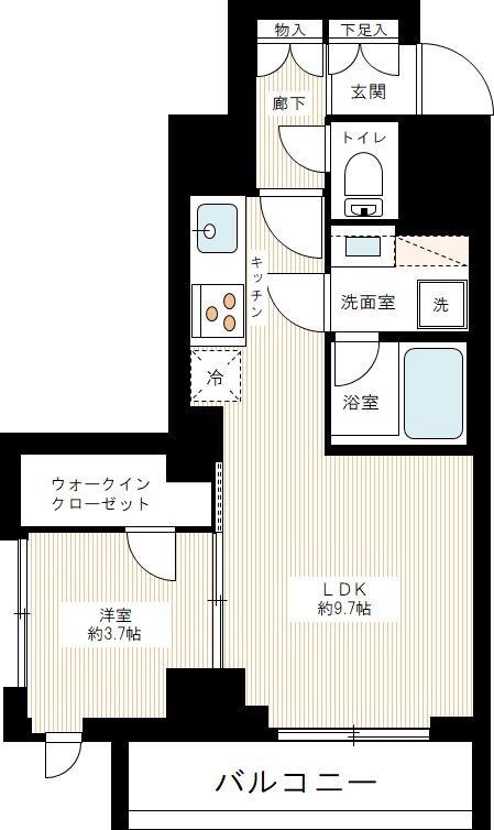 京急蒲田駅 徒歩10分 3階の物件間取画像