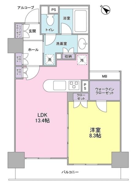 LaSante五反田の物件間取画像