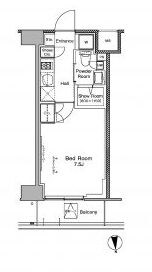 プラウドフラット南品川の物件間取画像