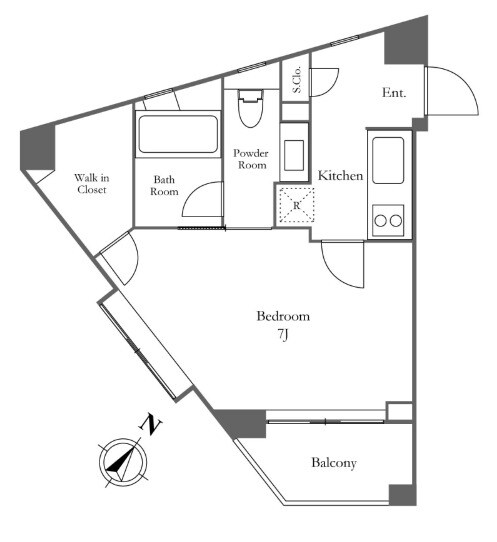 KDXレジデンス麻布仙台坂の物件間取画像