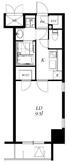 岩本町駅 徒歩3分 12階の物件間取画像