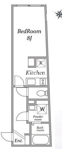 FABRIC大森町の物件間取画像