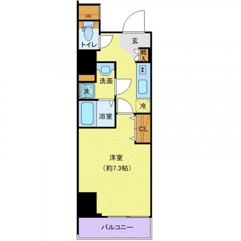 ディアレイシャス西大島駅前の物件間取画像