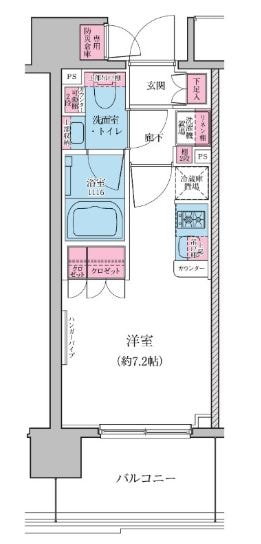 青物横丁駅 徒歩5分 5階の物件間取画像