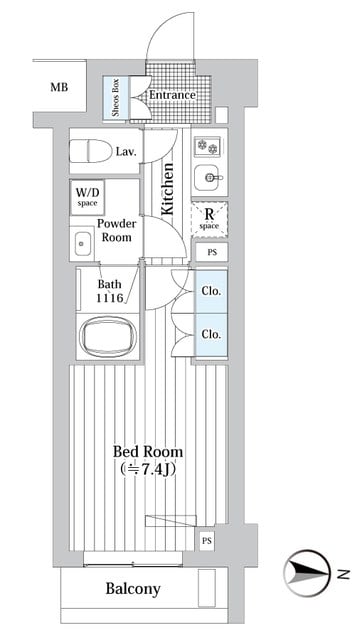 西新宿駅 徒歩7分 2階の物件間取画像