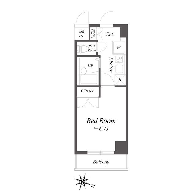 ニューシティアパートメンツ久が原の物件間取画像