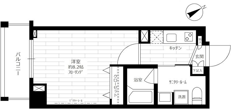 本所吾妻橋駅 徒歩3分 8階の物件間取画像