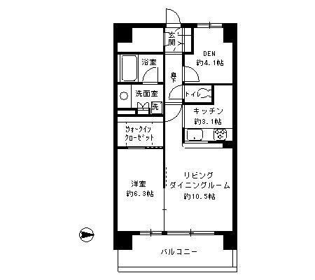パークキューブ東品川の物件間取画像