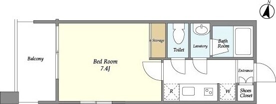 コスモリード羽田の物件間取画像
