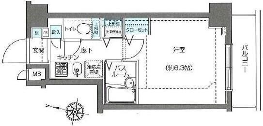 フェニックス西新宿弐番館の物件間取画像