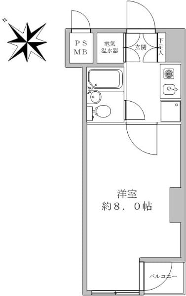 ノア道玄坂の物件間取画像