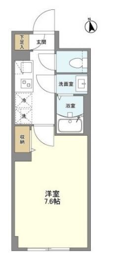 ウェルスクエア学芸大学Ⅱの物件間取画像