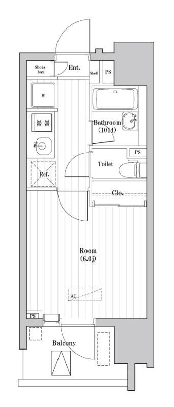 大森駅 徒歩7分 10階の物件間取画像