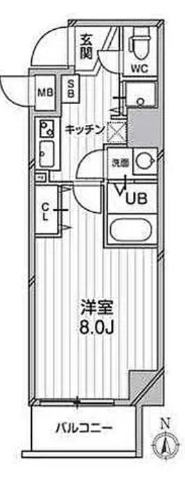 レピュア錦糸町の物件間取画像