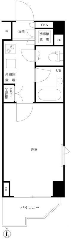 ルーブル西早稲田弐番館の物件間取画像