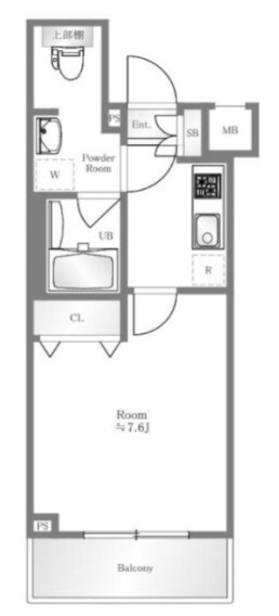 神谷町駅 徒歩4分 4階の物件間取画像