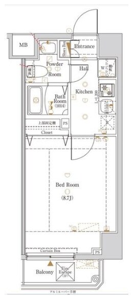 KNOTS浅草の物件間取画像