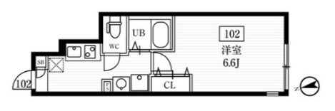 ミハス西小山の物件間取画像