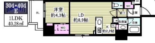 ミリアレジデンス根岸柳通りの物件間取画像