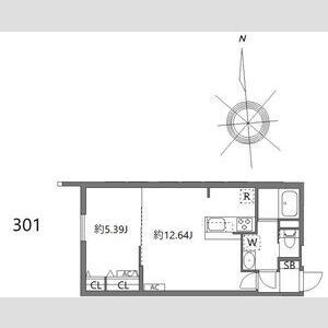 ルオーレ上北沢駅前の物件間取画像