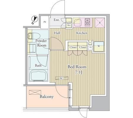 高田馬場駅 徒歩8分 6階の物件間取画像