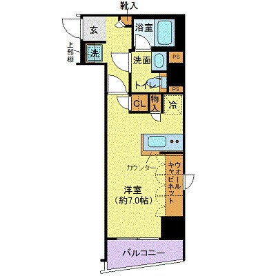 フェルクルール秋葉原の物件間取画像