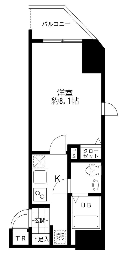 京橋駅 徒歩2分 5階の物件間取画像