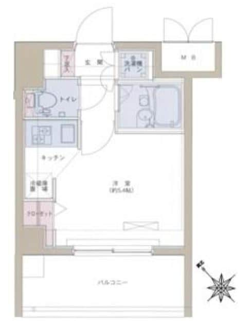 ドルチェ月島・弐番館の物件間取画像